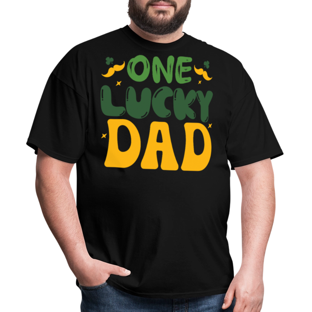 One Lucky Dad St Patrick's Day T-shirt - black