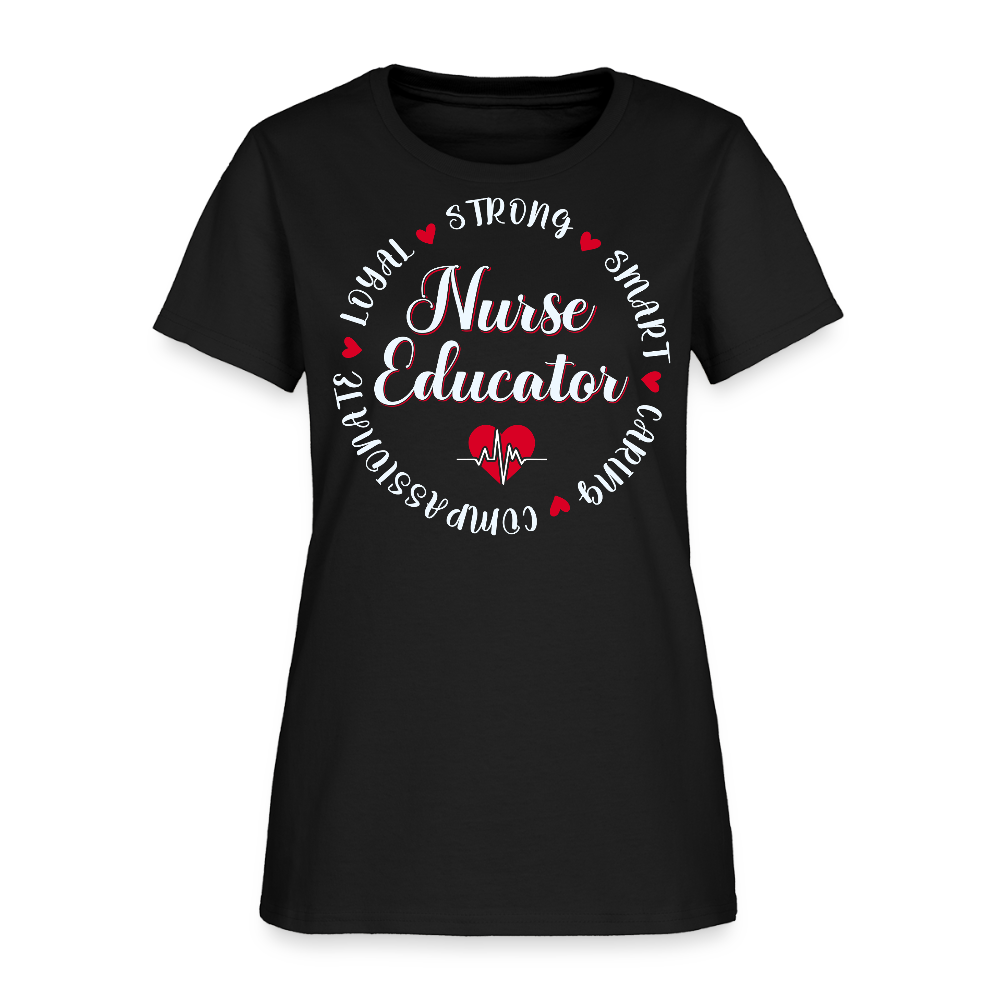 Nurse Educator Appreciation Gift T-Shirt - black