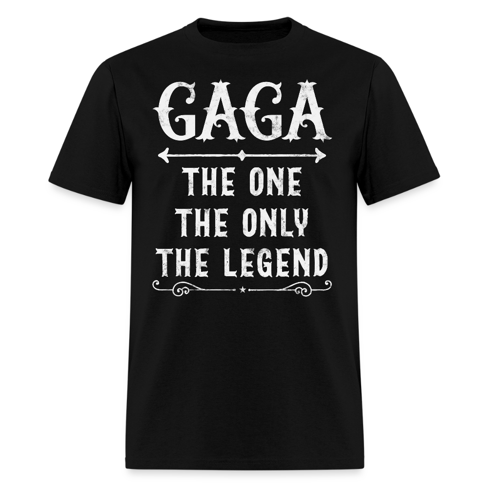 Gaga The One The Only The Legend Cool Grandma T-Shirt - black