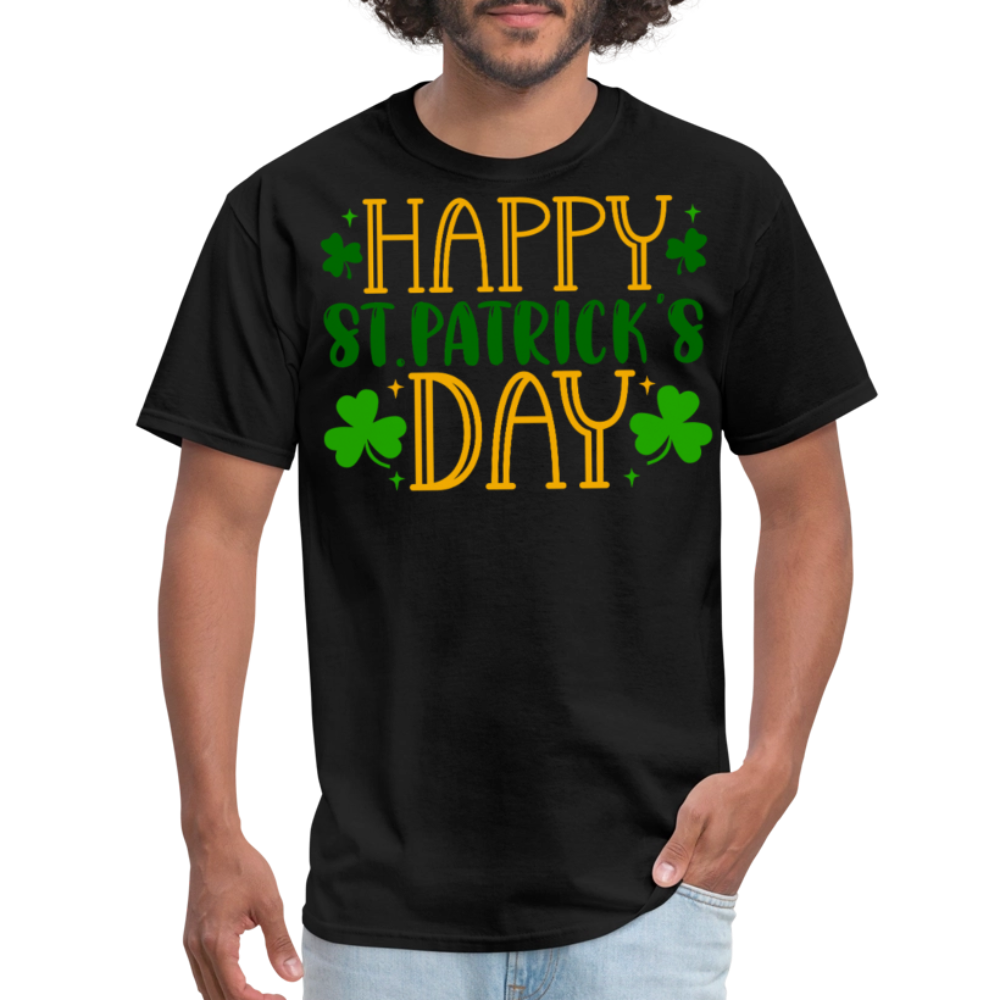 Lucky Shamrock Funny St Patrick’s Day T-shirt - black