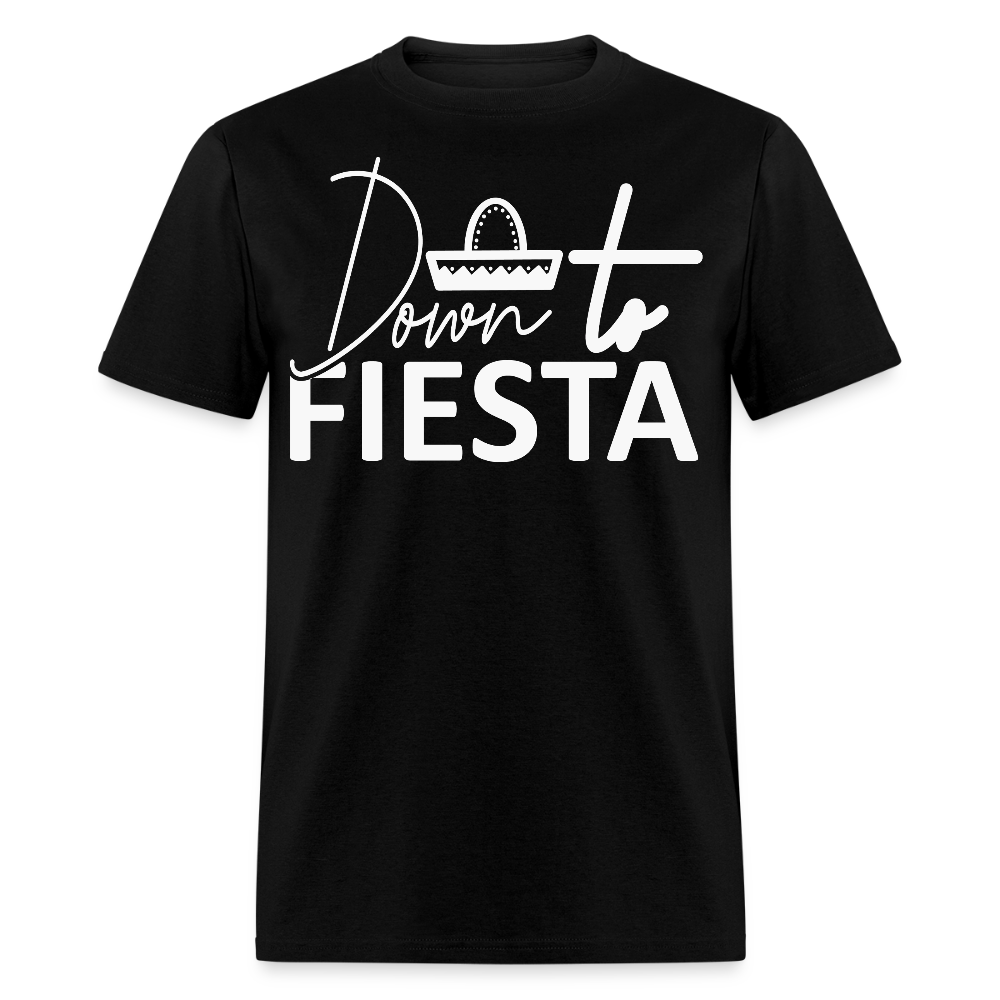 Down to Fiesta Party Shirt Funny Cinco de Mayo T-shirt - black