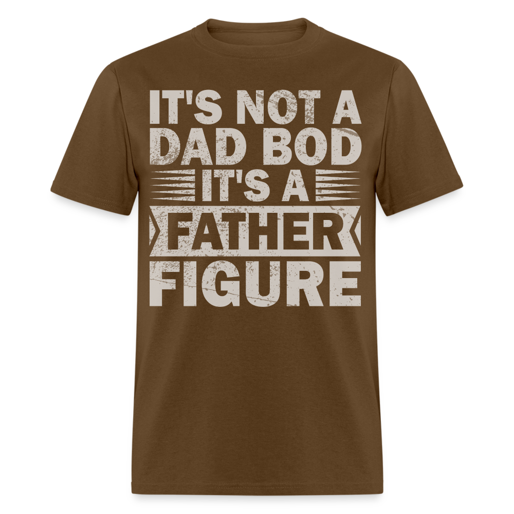 Funny Dad Bod T-shirt For Men Father Figure Shirt - brown