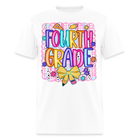 Fourth Grade Back To School Teacher T-Shirt - white