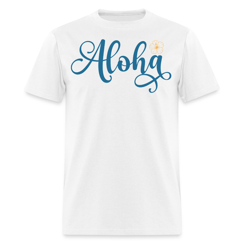 Hawaiian Aloha Tee Summer Beach T-shirt - white