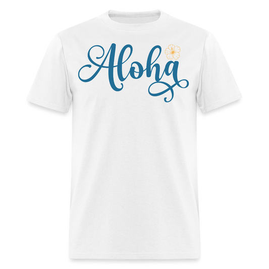 Hawaiian Aloha Tee Summer Beach T-shirt - white