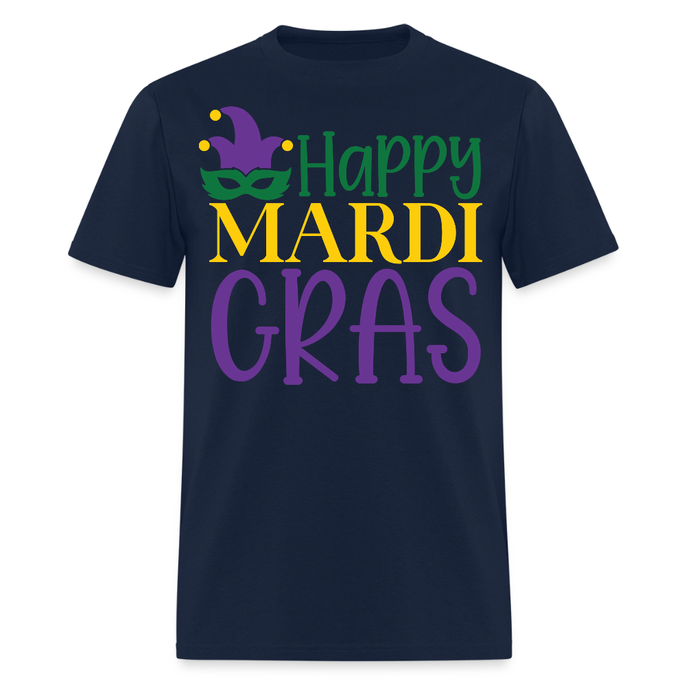 Funny and Stylish Mardi Gras Festival Unisex T-shirt - navy