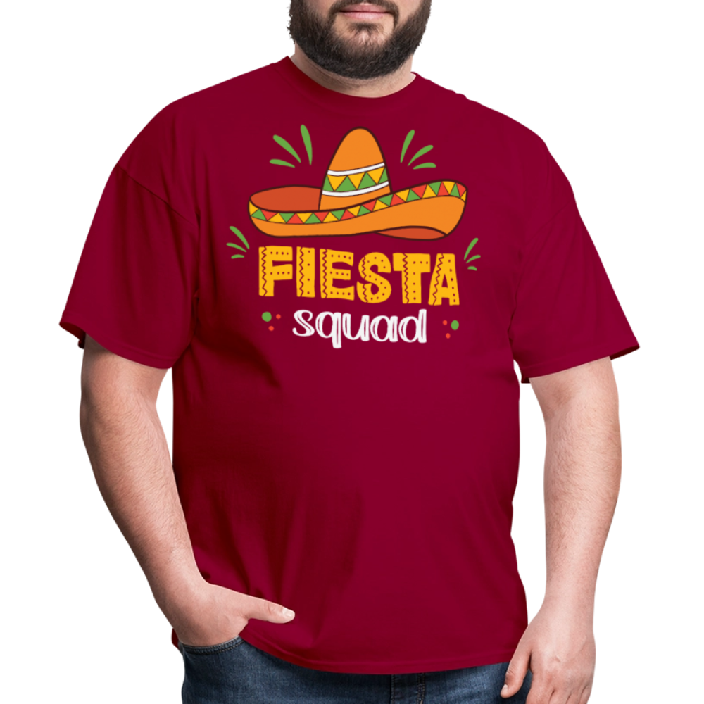 Mexican Fiesta Celebration Tee Fiesta Squad Party T-shirt - dark red