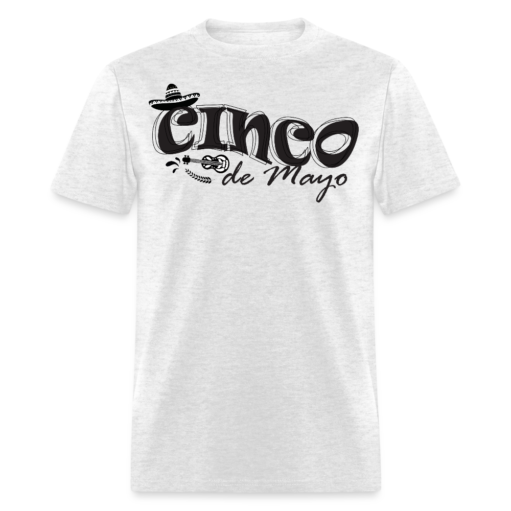 Funny Cinco de Mayo Graphic Tee Mexican Heritage Festival T-shirt - light heather gray