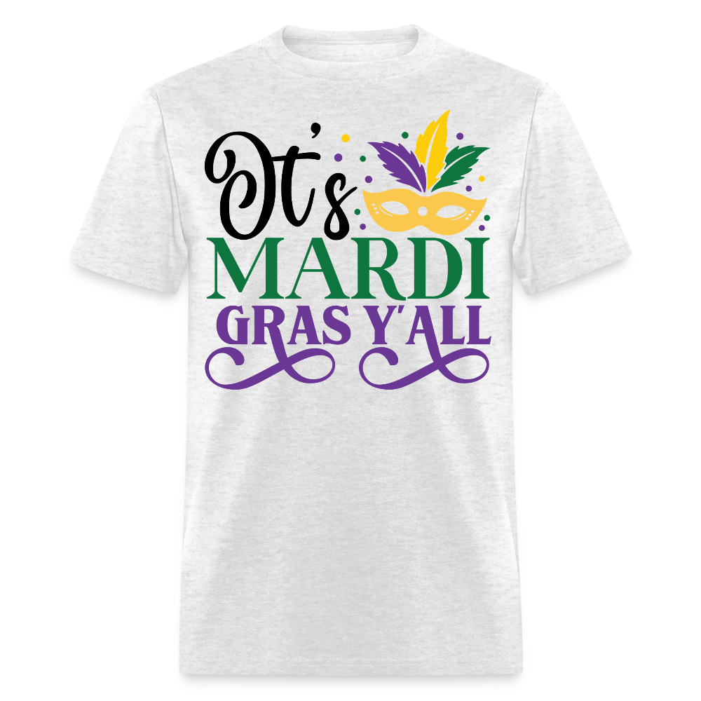 New Orleans Festival Shirts It’s Mardi Gras Y’all T-shirt - light heather gray