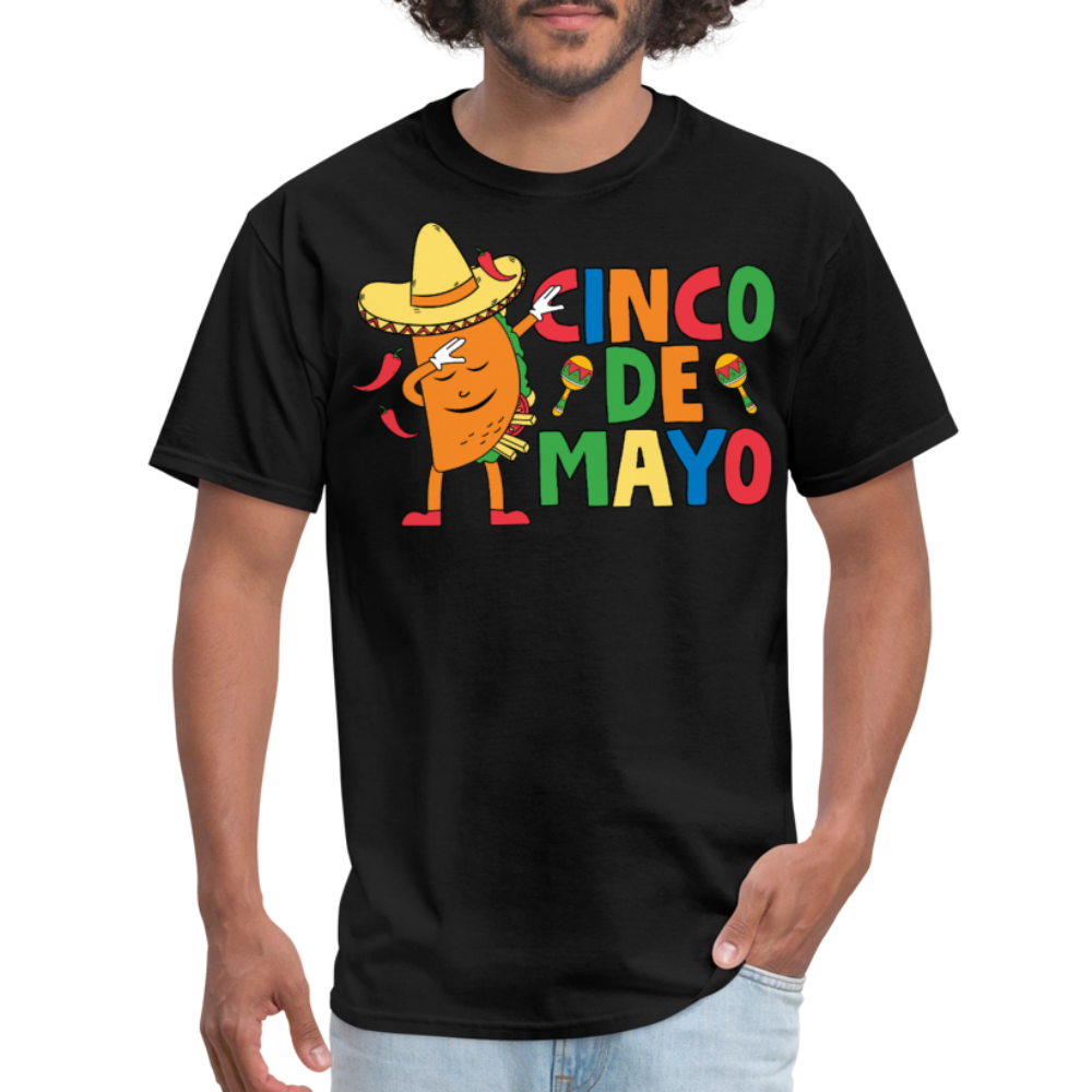 Funny Cinco de Mayo Taco Tee Mexican Fiesta Party T-Shirt - black