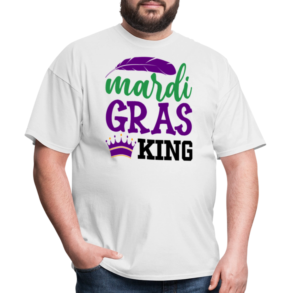 Mardi Gras King Shirt For Men Carnival Season T-shirt - white