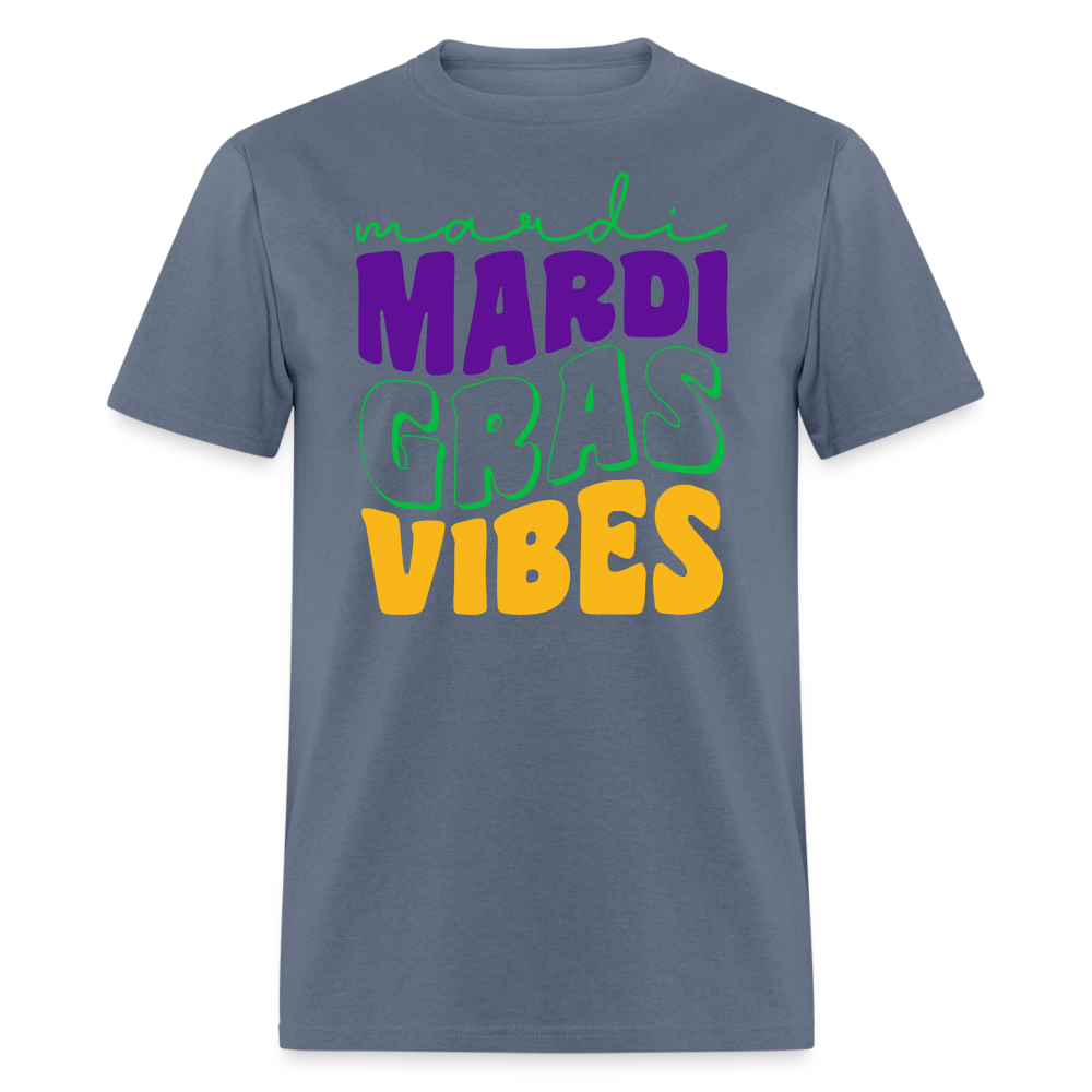 Colorful Mardi Gras Vibes Unisex T-shirt - denim