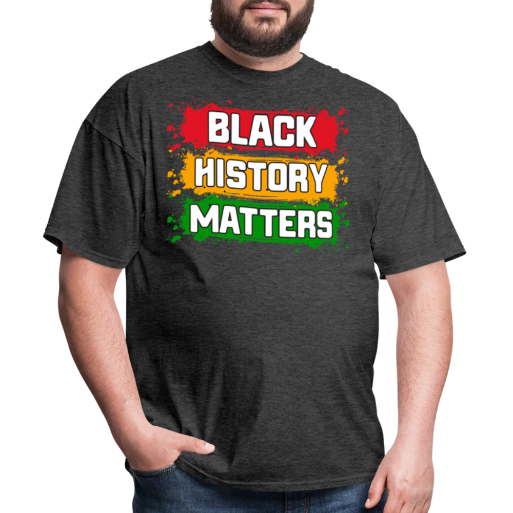 African American Heritage Apparel for Black History Month Unisex T-shirt - heather black