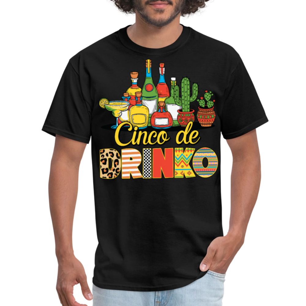 Tequila and Margarita Party Tee Funny Cinco de Mayo Drinking T-shirt - black