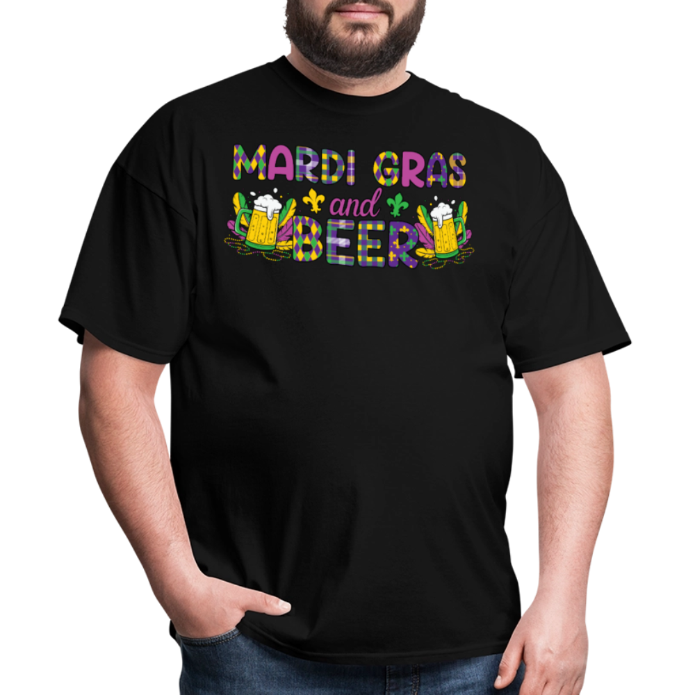 Drinking Team Mardi Gras Beer Party Classic T-shirt - black