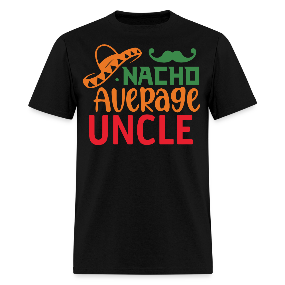Nacho Average Uncle Fiesta T-shirt - black