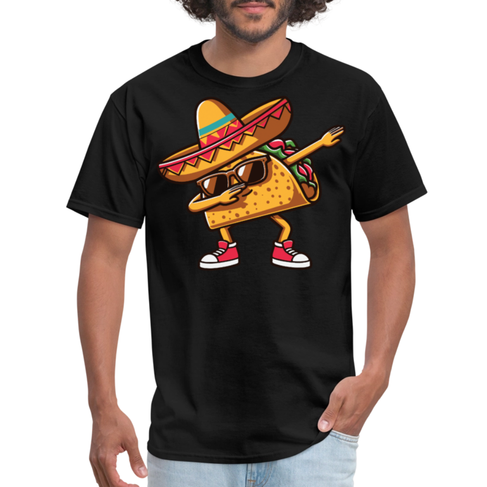 Dabbing Taco Graphic Tee For Food Lovers Taco Tuesday T-shirt - black