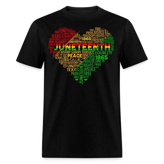Juneteenth Freedom Celebration Tee Black History Pride T-shirt - black
