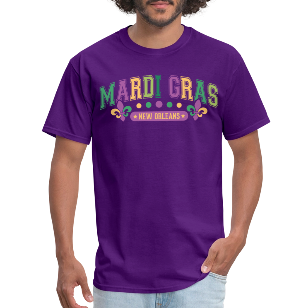 New Orleans Party Outfit for Mardi Gras Unisex T-shirt - purple