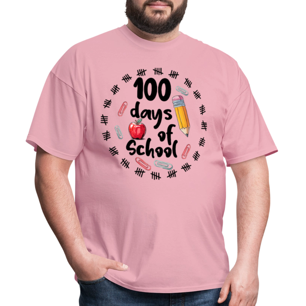 100 Days of School Shirt For Teachers Dino 100th Oay Of School T-shirt - pink