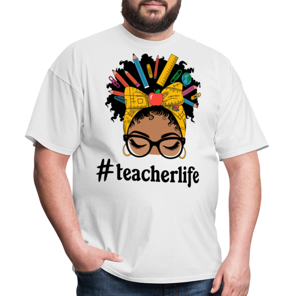 Funny Teacher Life Tee For Women Teacher Appreciation Gift T-shirt - white