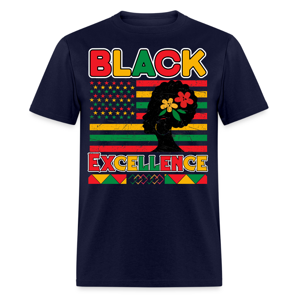 Afrocentric Tee Celebrating Black Culture T-shirt - navy