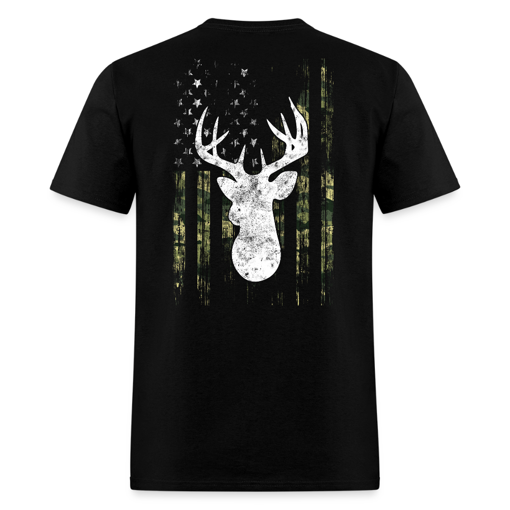 Camo American Flag USA Camouflage Unisex Classic T-Shirt - black