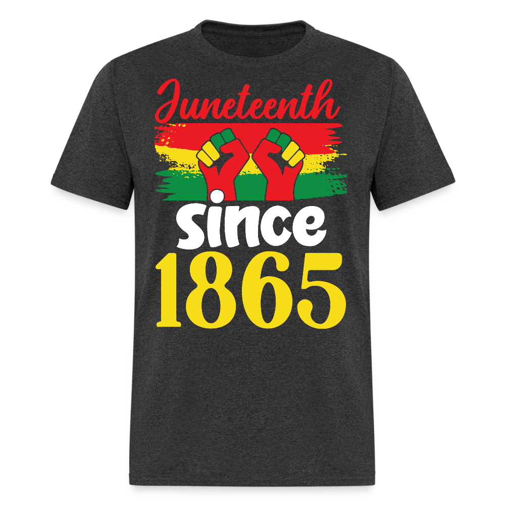 Juneteenth 1865 African American Heritage T-shirt - heather black
