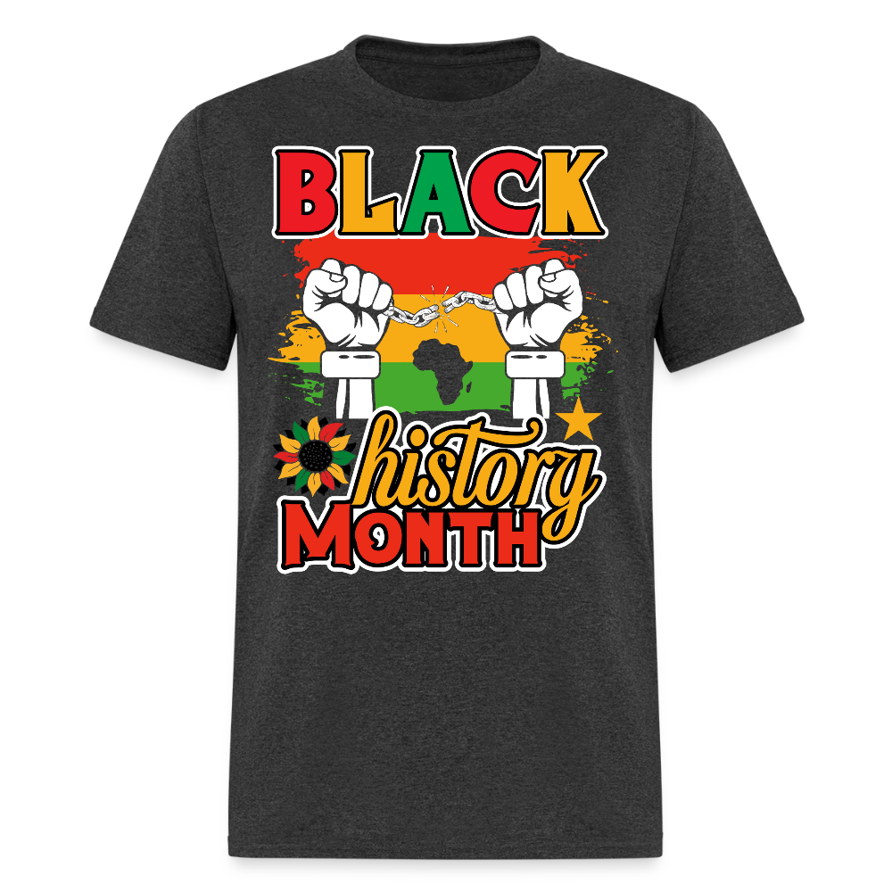 Black History Month Black Liberation T-shirt - heather black