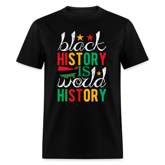 African American Heritage Tee Black History is World History T-shirt - black