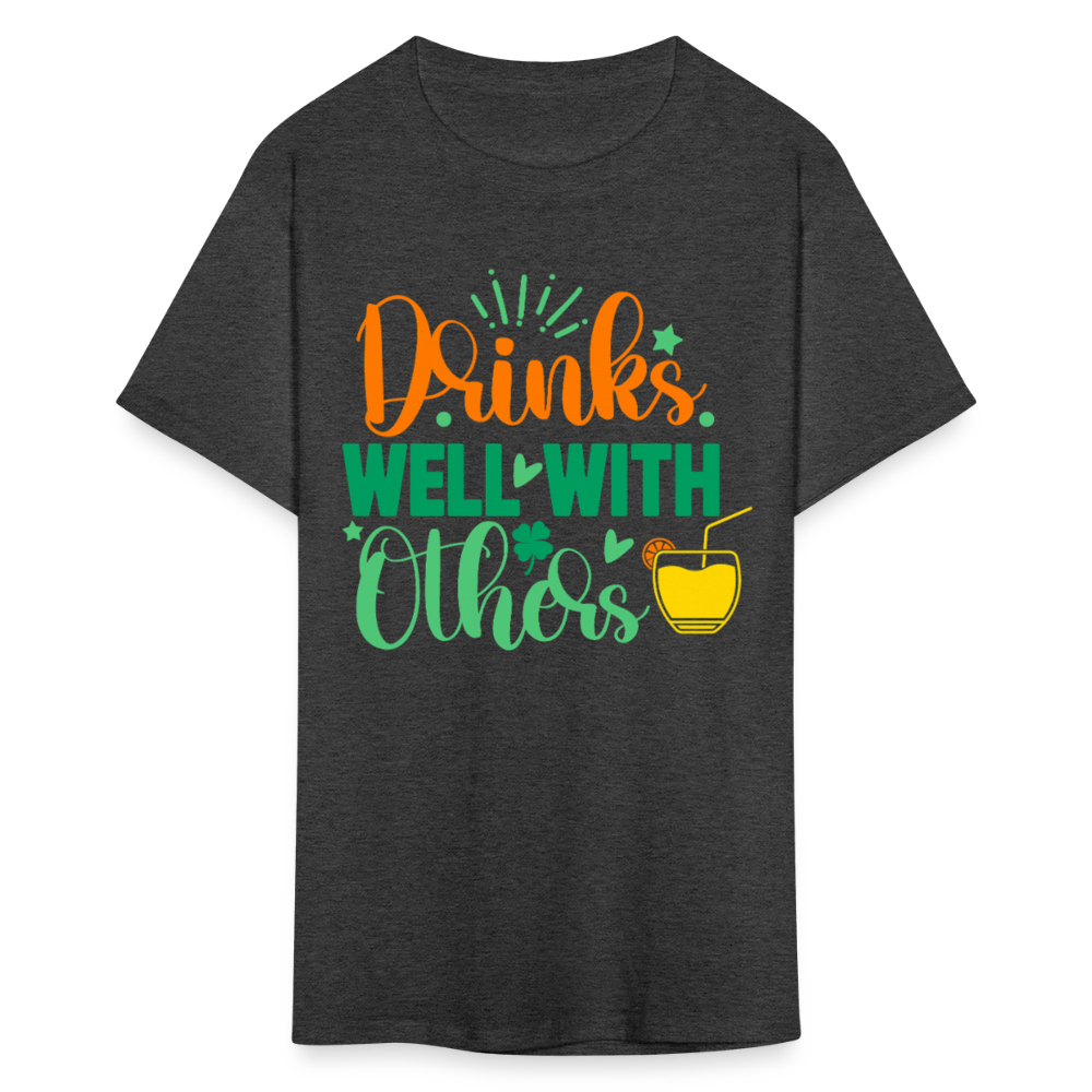 Party-Ready Tee – Drinks Well with Others Funny Shirt - heather black