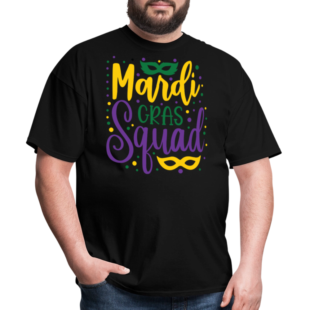 Mardi Gras Squad Matching Shirts Louisiana Carnival Party T-shirt - black