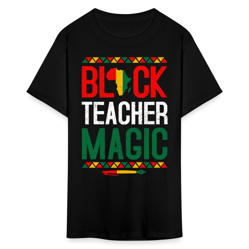 Cultural Heritage Tee Black Teacher Magic T-shirt - black
