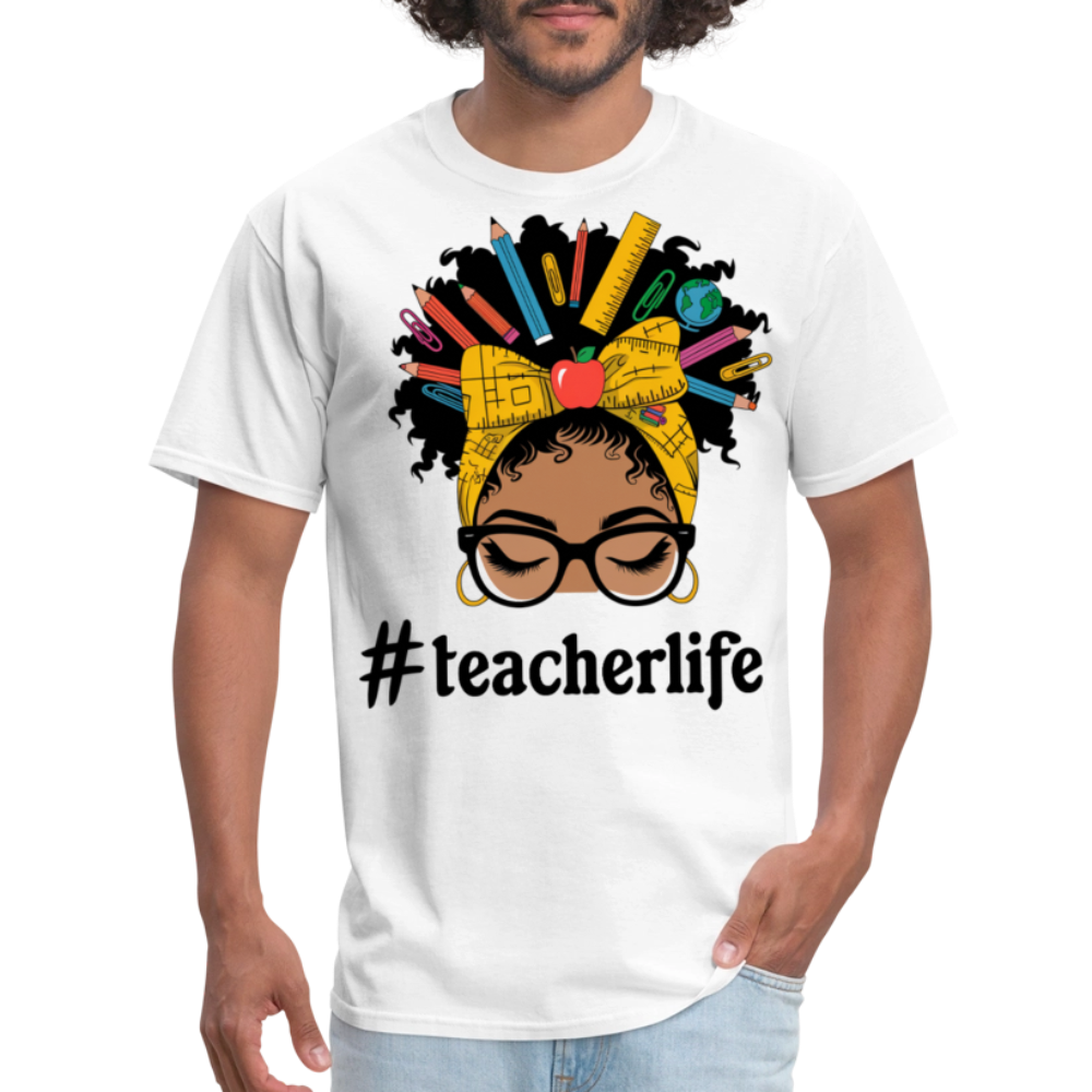 Funny Teacher Life Tee For Women Teacher Appreciation Gift T-shirt - white