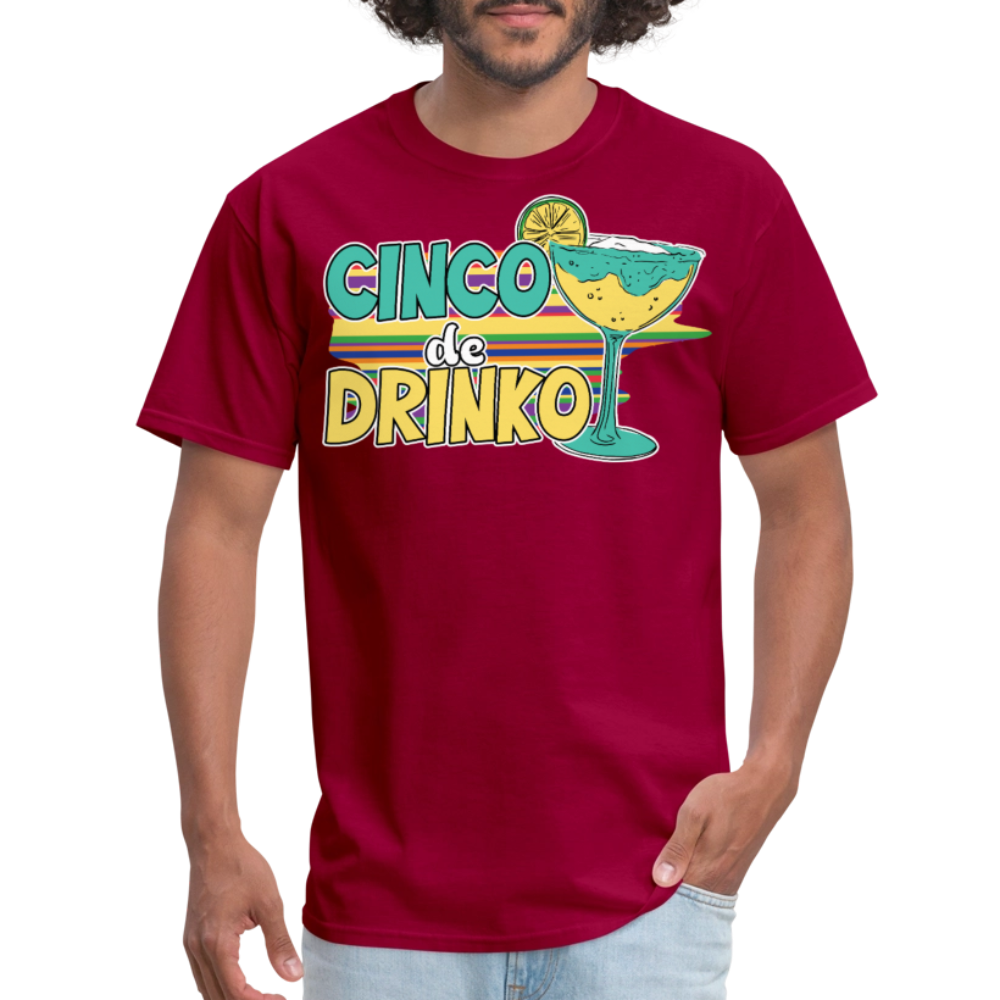 Margarita Party Funny Cinco De Mayo Drinking T-shirt - dark red