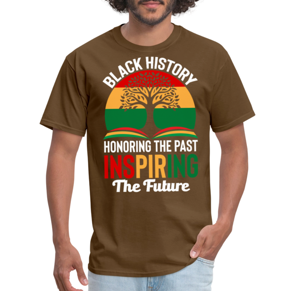 Honoring Black History Inspirational Unisex T-shirt - brown