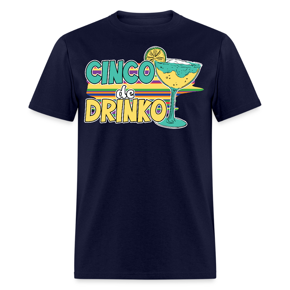 Margarita Party Funny Cinco De Mayo Drinking T-shirt - navy