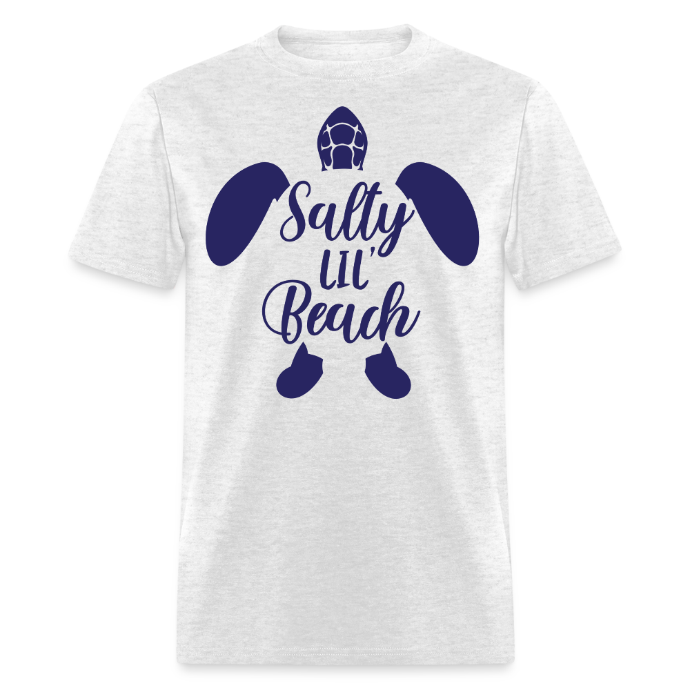 Salty Lil Beach Sea Turtle T-shirt - light heather gray