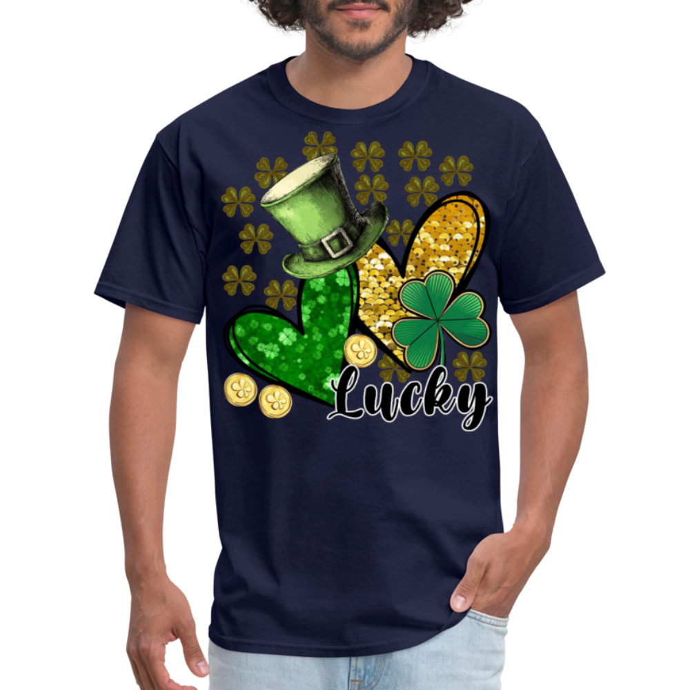 St Patrick’s Day Lucky Charm T-shirt - navy