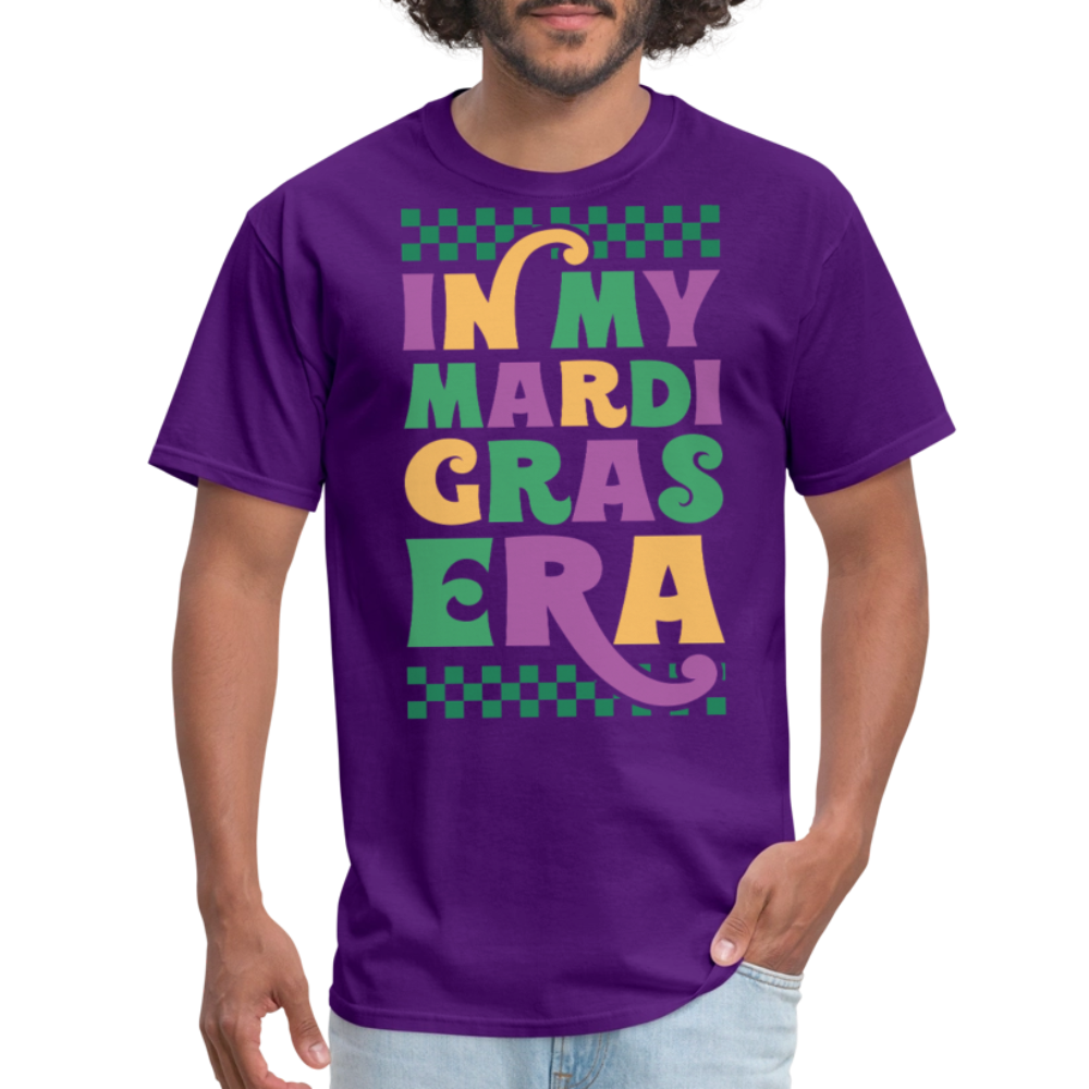 Funny and Stylish Mardi Gras Graphic Tees In My Mardi Gras Era T-shirt - purple