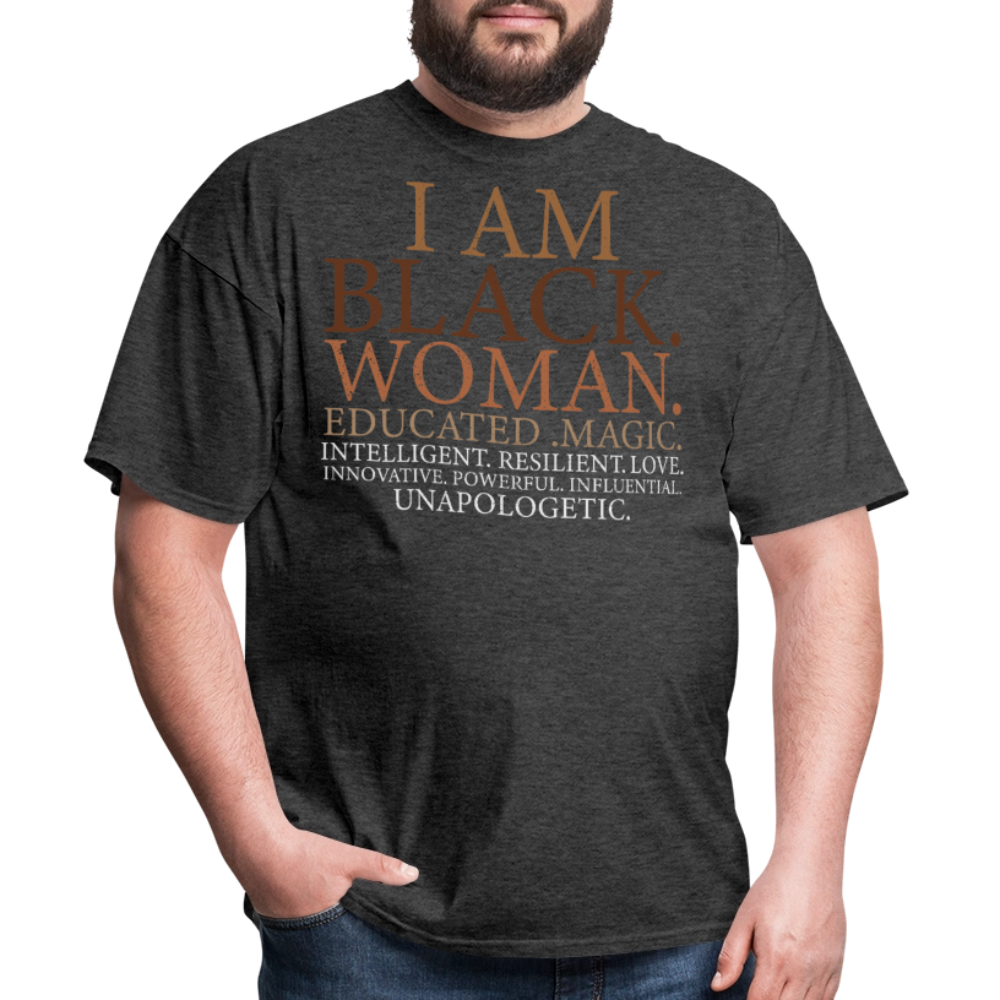 Empowerment Tee for Women Unapologetic Black woman Unisex Classic T-Shirt - heather black