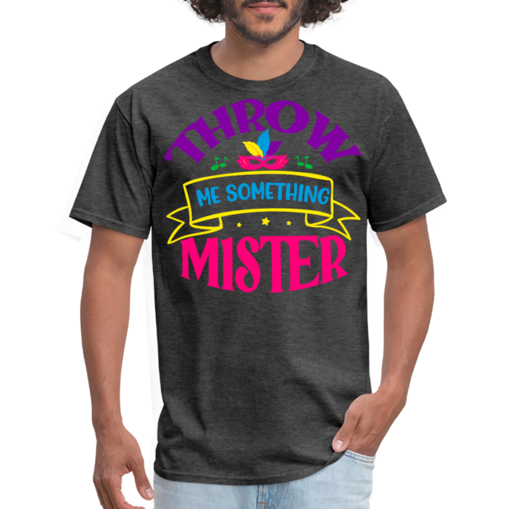 Throw Me Something Mister Mardi Gras T-shirt - heather black