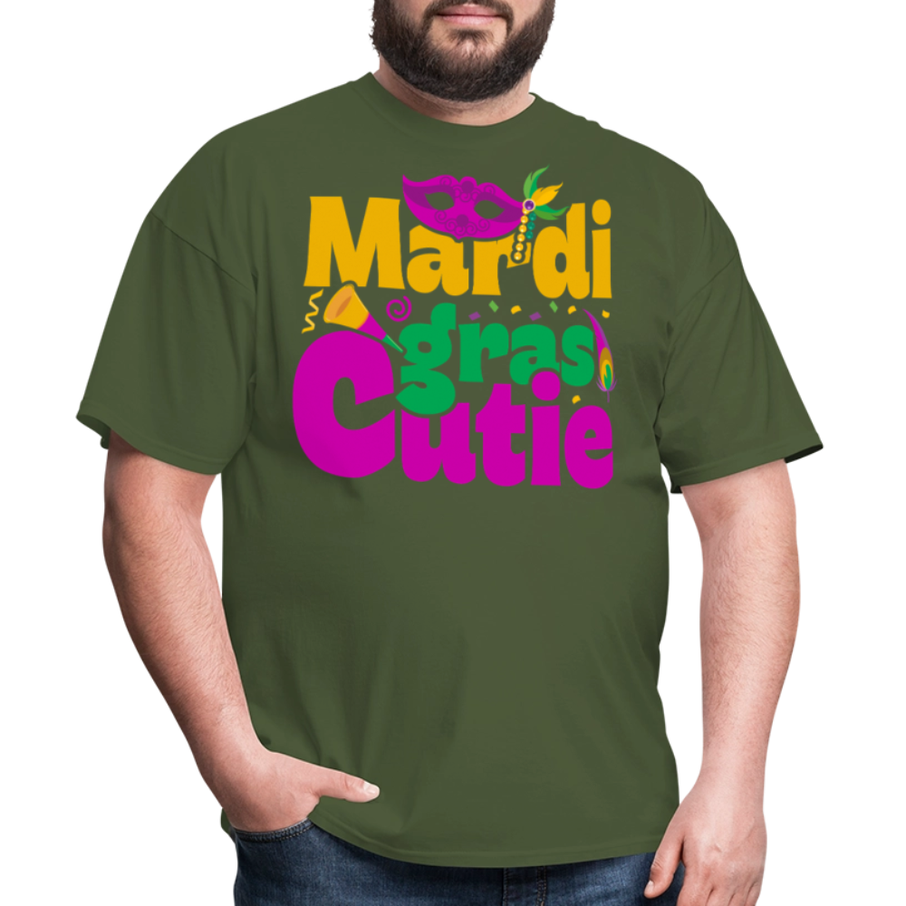 New Orleans Shirt Cute Mardi Gras Party T-shirt - military green