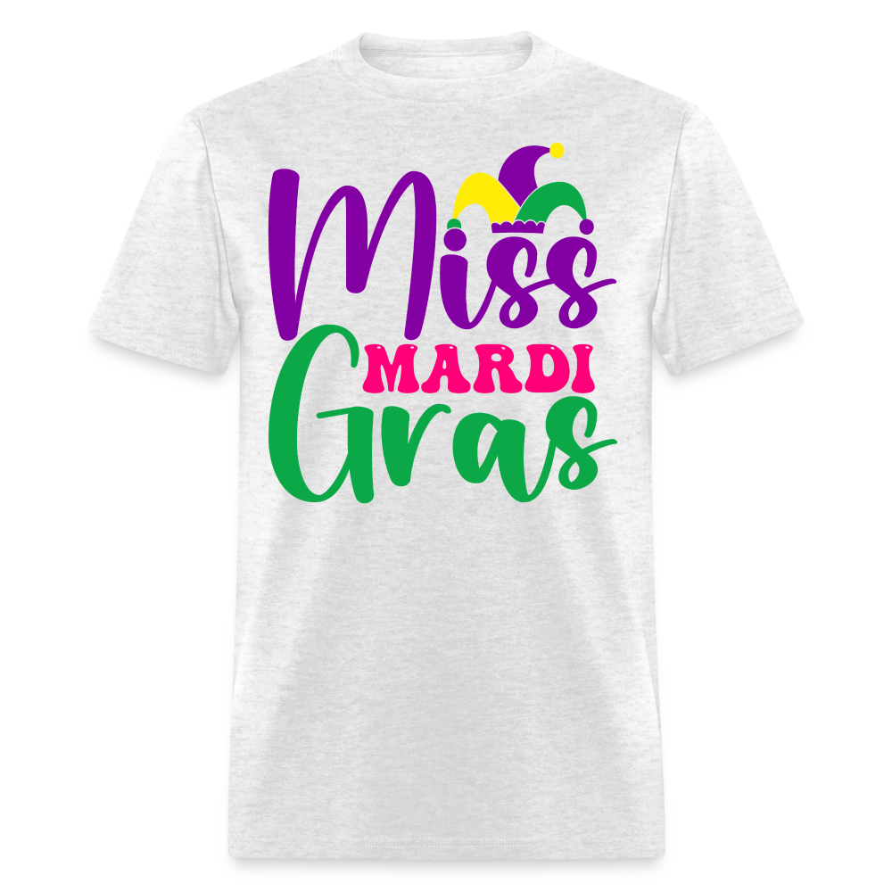 Miss Mardi Gras Shirt For Women New Orleans Classic T-Shirt - light heather gray