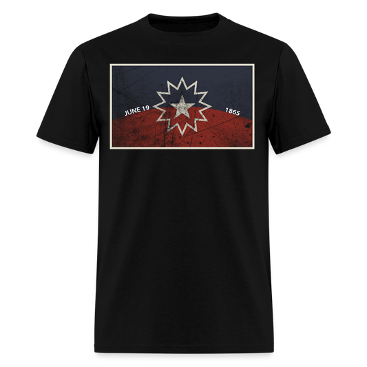 Juneteenth Flag 1865 Emancipation T-Shirt - black