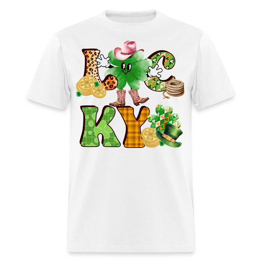 Lucky Western St Patrick’s Day T-shirt - white