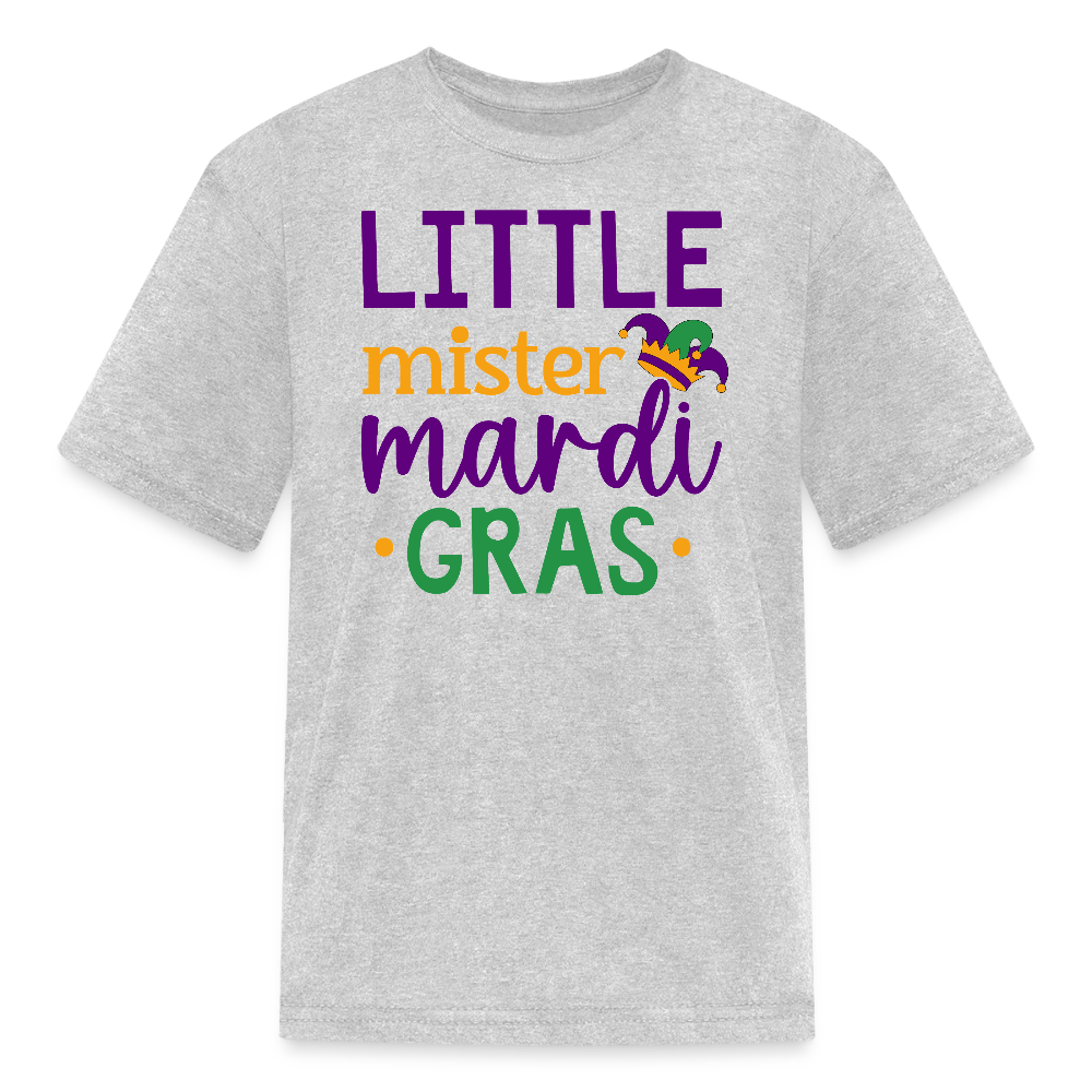 Little Mister Mardi Gras Outfit Carnival festival Kids’ T-shirt - heather gray