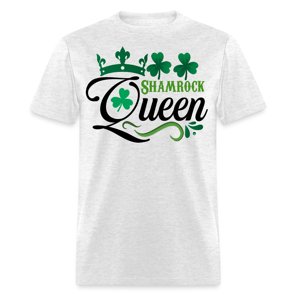 Shamrock Queen St Patrick’s Day Women’s T-shirt - light heather gray