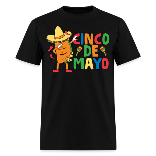 Funny Cinco de Mayo Taco Tee Mexican Fiesta Party T-Shirt - black