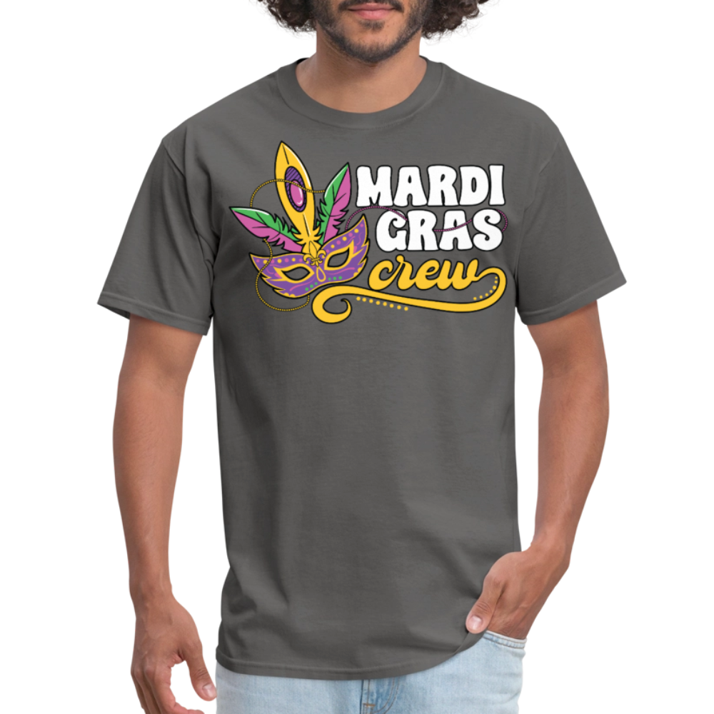 Matching Mardi Gras Funny Shirts Mardi Gras Party Crew T-shirt - charcoal